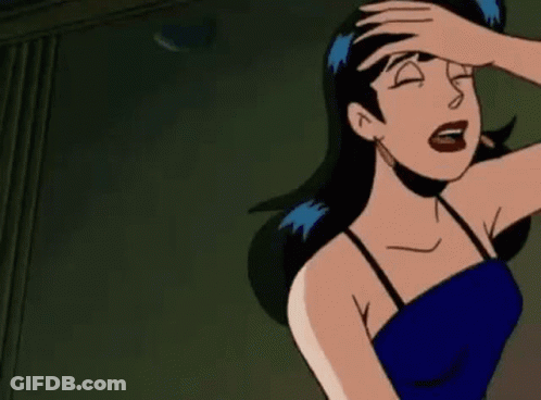 Cartoon Woman Lying On Floor GIF