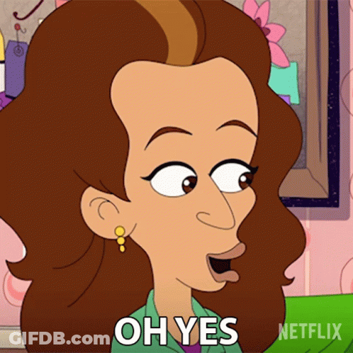 Cartoon Woman Oh Yes Netflix GIF