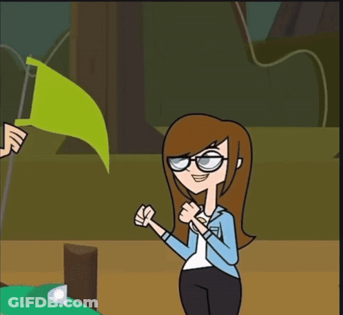Cartoon Woman Riding Bicycle Saying See GIF