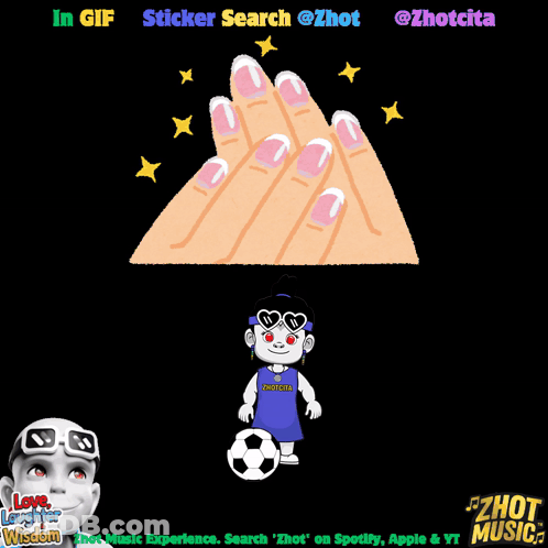 Cartoon Woman's Nails With In Gif Sticker Search GIF