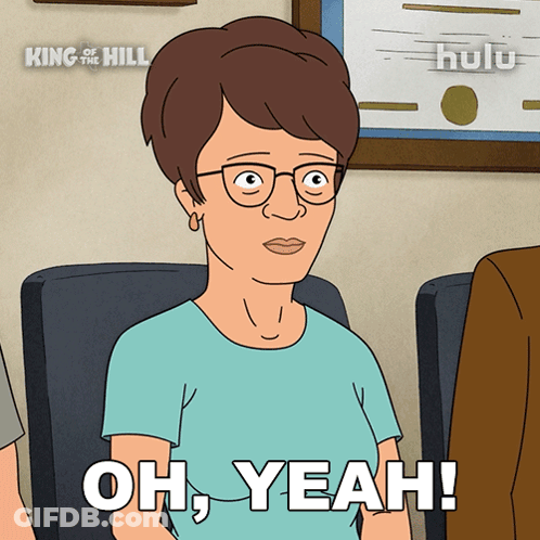 Cartoon Woman Saying Oh Yeah On Hulu GIF