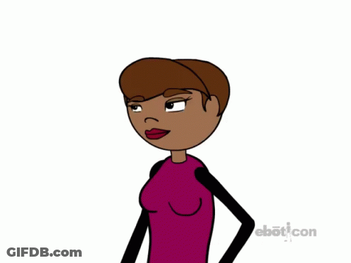 Cartoon Woman Says Hey Boo Heyyy GIF