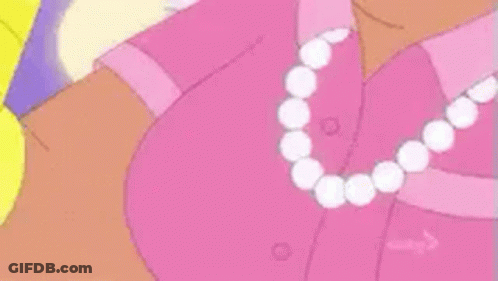 Cartoon Woman Sitting On Chair GIF