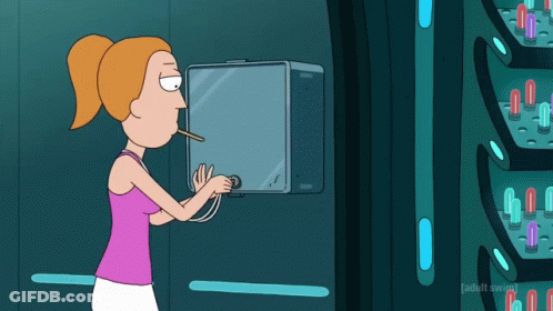 Cartoon Woman Smoking Cigarette GIF
