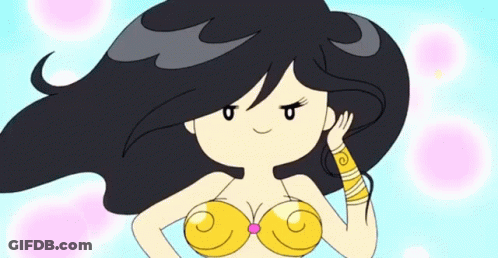 Cartoon Woman With Bracelet GIF
