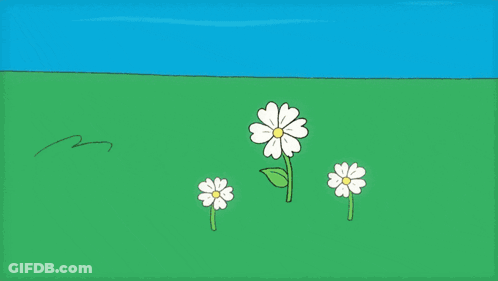 Cartoon Woman With Flower On Head GIF