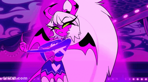 Cartoon Woman With Horns GIF