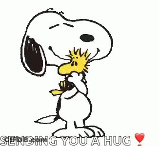 Cartoon Woman With Loading Bar Saying Sending Hug GIF