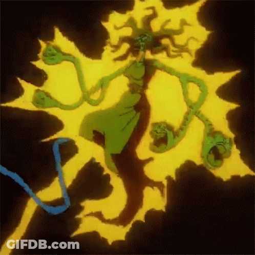 Cartoon Woman With Snake Around Waist GIF