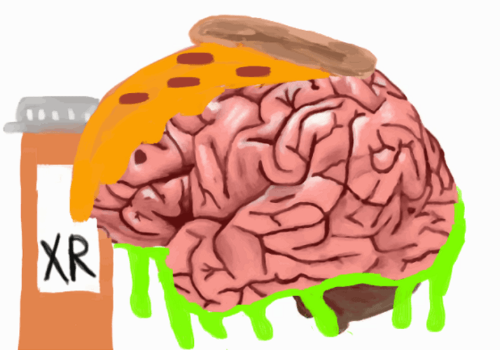 Cartoonise Brain With Colours GIF