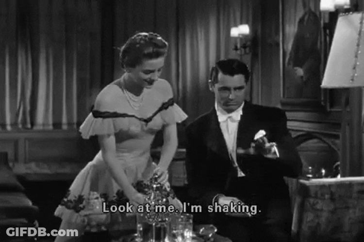 Cary Grant Look At Me I'm Shaking GIF