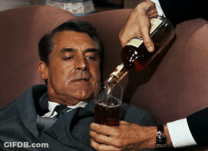 Cary Grant Pouring Liquor GIF
