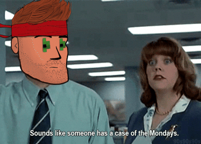 Case Of The Mondays Ron Livingston Face App GIF