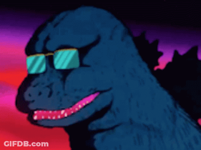Cash Money Godzilla Anime GIF