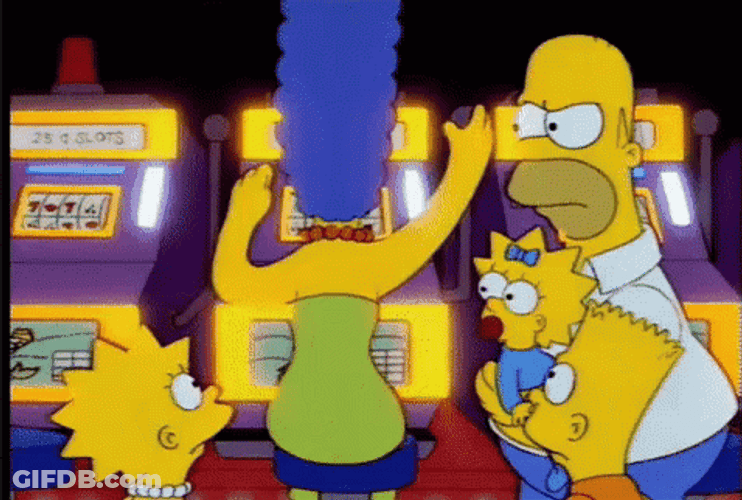 Casino Player Marge Simpson GIF