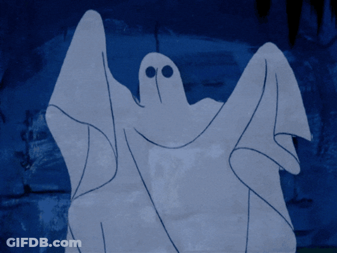 Casper Ghost Costume Scares People GIF