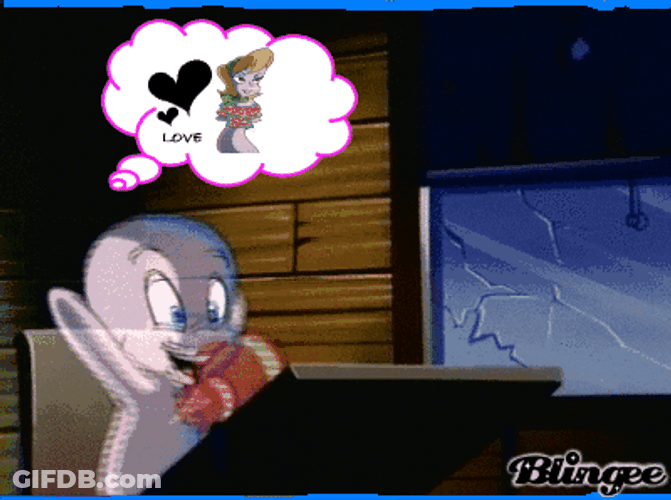 Casper Ghost Imagines Nicole Heart Beating Fast GIF