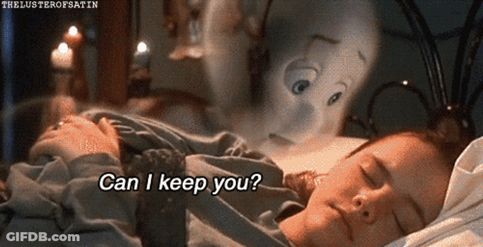 Casper Ghost To Sleeping Kat I Keep You GIF
