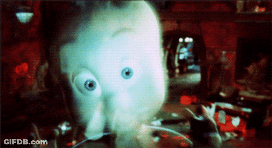 Casper Ghost Zoom Talking And Winks GIF