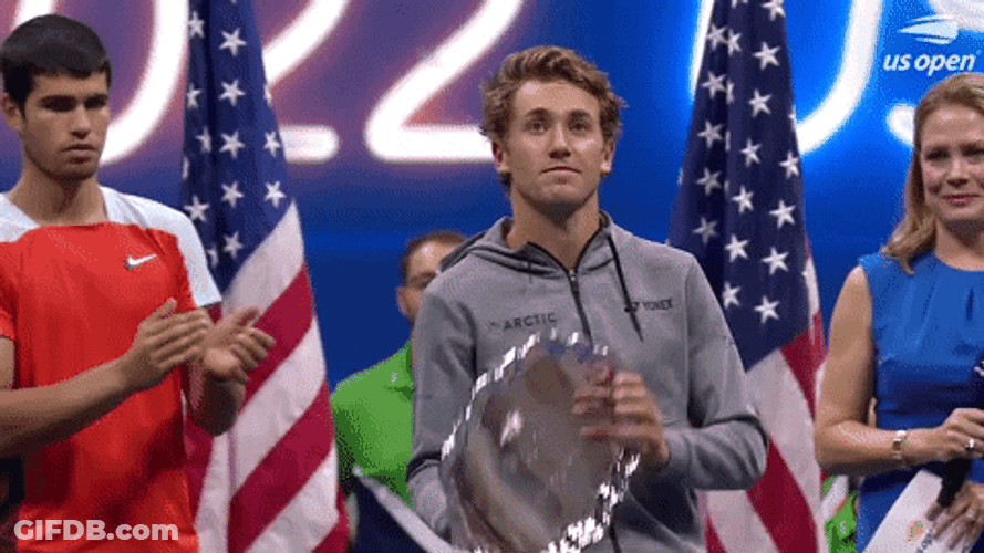 Casper Ruud Wins Tennis Competition Raise Award GIF