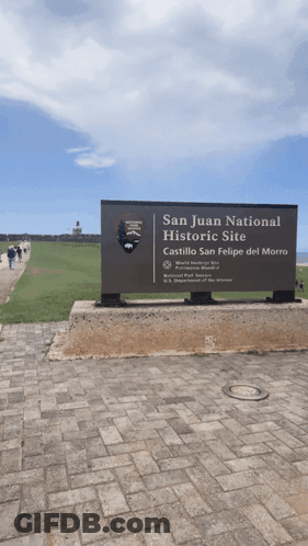 Castillo San Felipe Del Morro Sign GIF