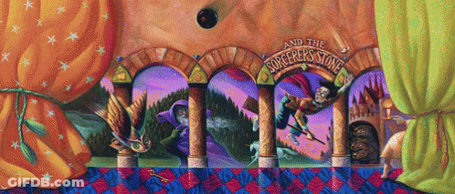 Castle Painting With And The Sorcerer's Stone GIF