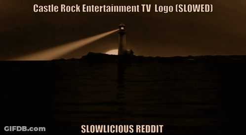 Castle Rock Entertainment Poster With Lighthouse GIF