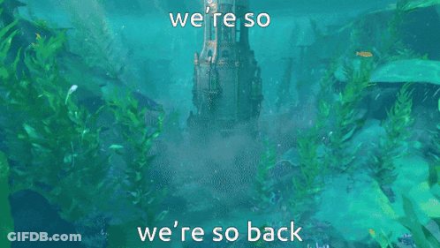 Castle With We're So We're So Back GIF