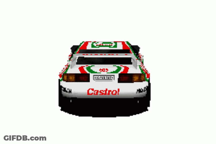 Castrol Toyota Supra Spinning GIF