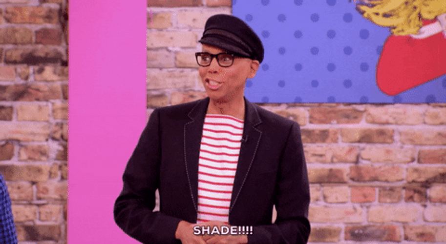 Casual RuPaul Shade GIF