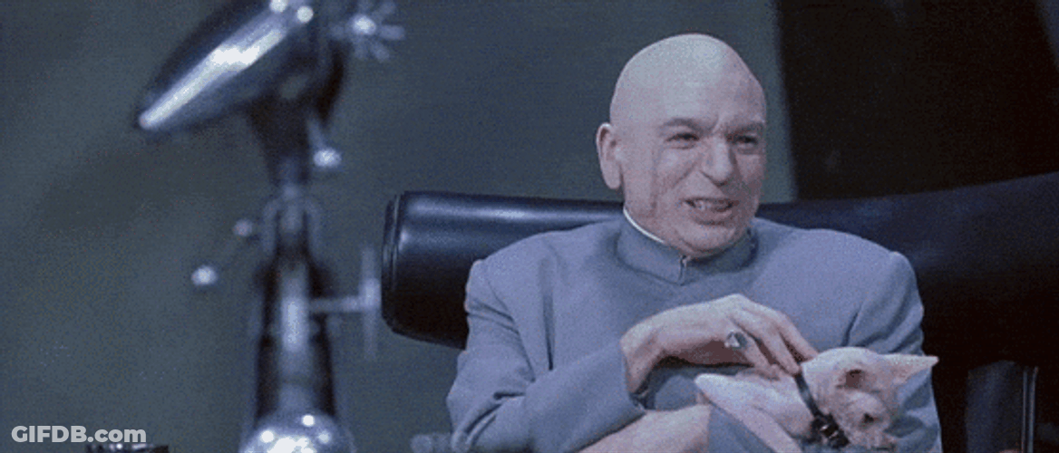 Cat And Dr Evil Right GIF