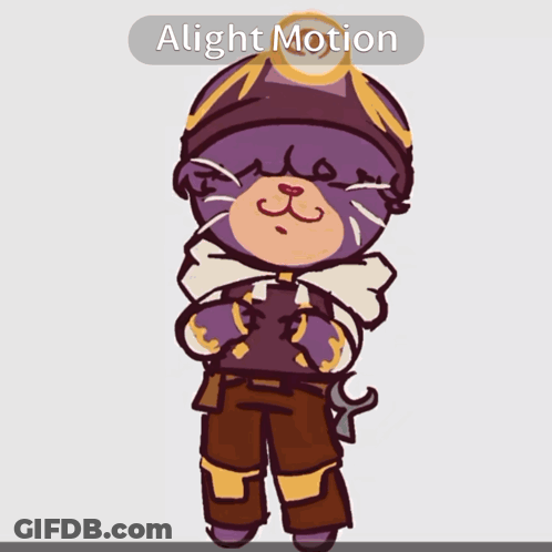 Cat And Ice Cream Cone Saying Alight Motion GIF
