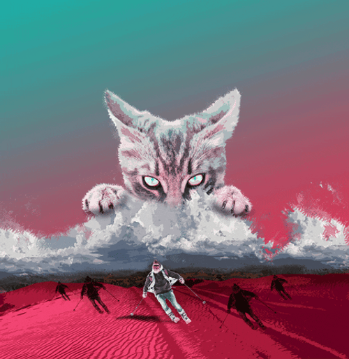Cat Attack Eye Powered Assault GIF