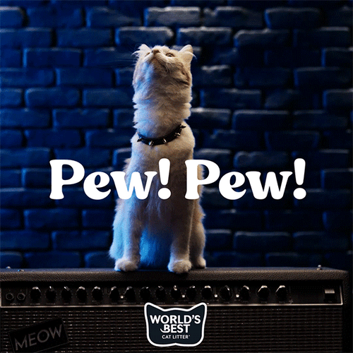 Cat Attack Pew Pew GIF