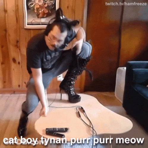 Cat Boy Tynan Purr Purr Meow GIF