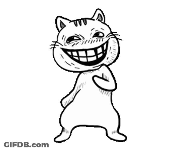 Cat Breakdancing Meme Face GIF