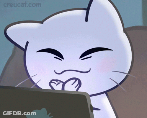 Cat Cartoon With Creucat.com GIF
