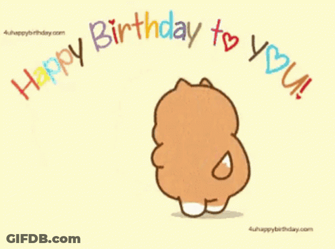 Cat Confetti Throw Happy Birthday Bestie GIF