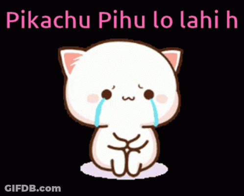 Cat Crying Pikachu Pihu Lo Lahi GIF