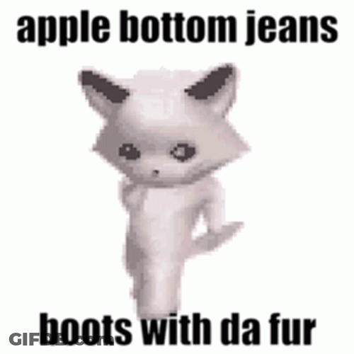 Cat Dance Apple Bottom Jeans Boots With Fur GIF