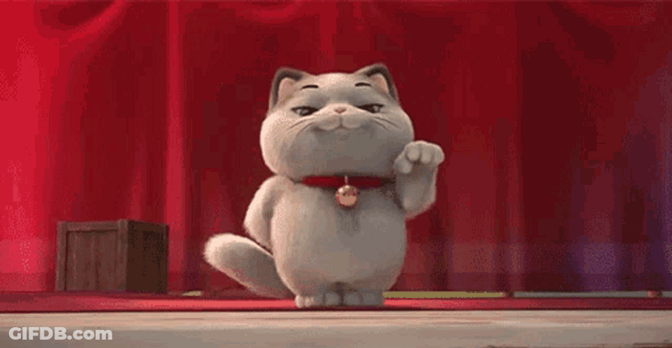 Cat Dancing Neko Il Gatto Fortunato 44 Cats Series GIF