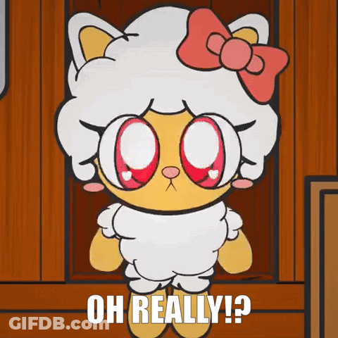 Cat Dressed As Sheep Saying Oh Really GIF