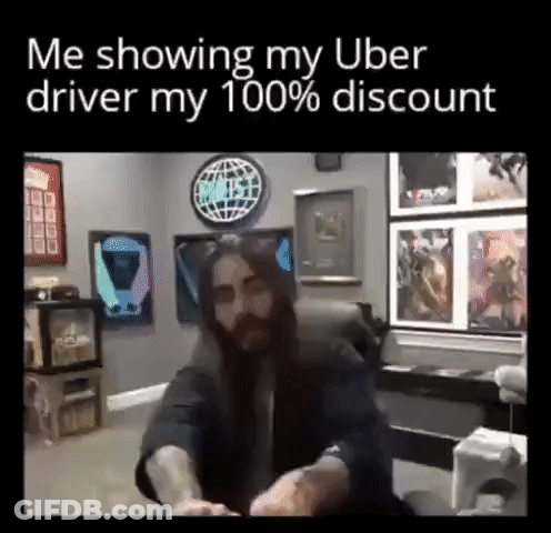 Cat Driving Car Your Ride Is Outside GIF