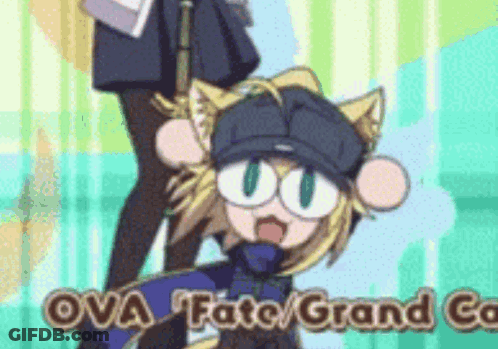 Cat Ears Cartoon Ova Fate Grand Carnival GIF