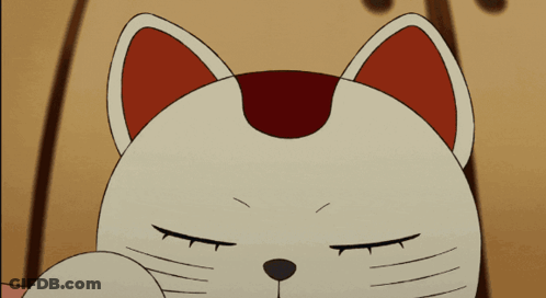 Cat Eating Noodles With Fork In Mouth GIF