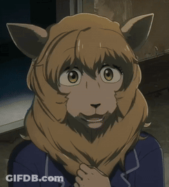 Cat Face Cartoon Character Close Up GIF