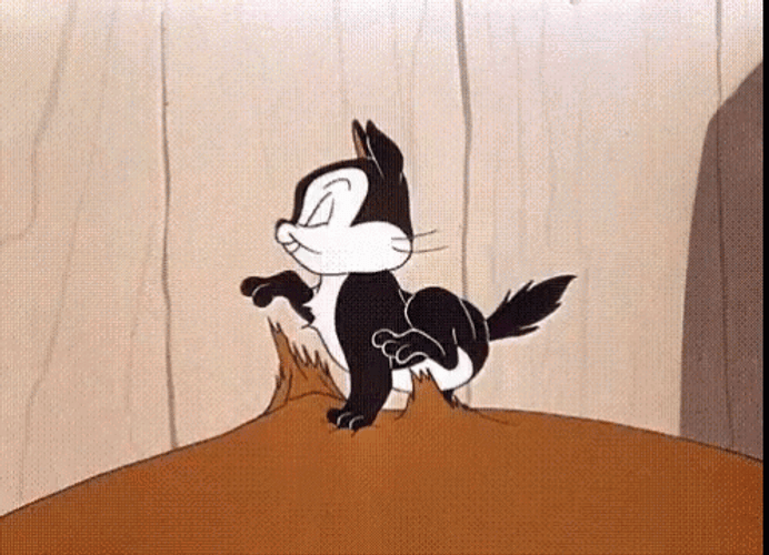 Cat Filing Nails Feed The Kitty 1952 GIF