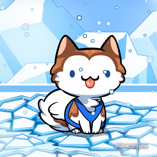 Cat Game Snowfall GIF