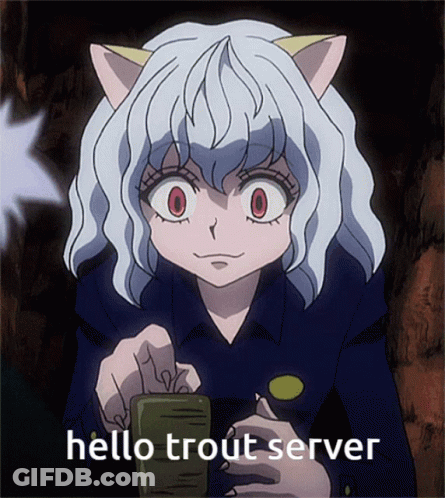 Cat Girl Hello Trout Server GIF