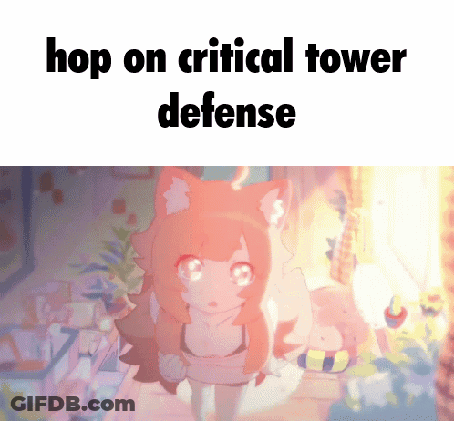 Cat Girl Hop On Critical Tower Defense GIF